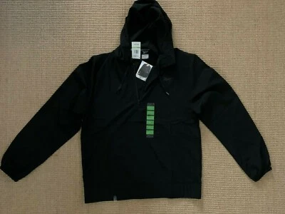 Pullover Reebok Negro 1/2 Cremallera Capucha Peso Ligero Talla Grande Foto 1 de 2