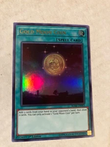 Gold moon coin 1st edition foil ultra rare yu-gi-oh gaming cards cscan - Picture 1 of 2