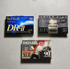 High Bias Cassette Tapes - Lot Of 3 90 Minute - Fuji Maxell Nos