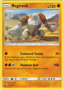 2x (SM07-080) Regirock Rare Pokemon Celestial Storm Card # 80 - Picture 1 of 1