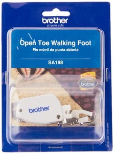 Open Toe Walking Foot for Quilting and Sewing Multiple Layers, SA188 Silverwhite - Picture 1 of 5