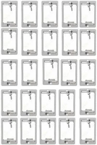 25 Pack Single Gang Bracket Single Multipurpose DryWall Mounting Plate Low Volts - Picture 1 of 5