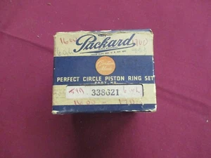 1938-39 Packard 6 Cylinder Standard Piston Ring Set 338621 NOS - Picture 1 of 2