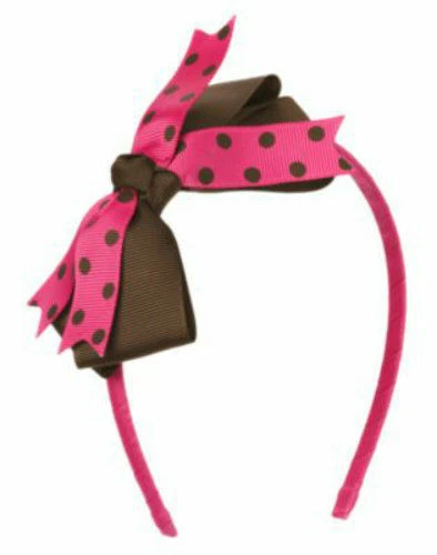 NUEVO CON ETIQUETAS Diadema Gymboree Niña GLAMOUR BALLERINA Rosa y Marrón Foto 1 de 1