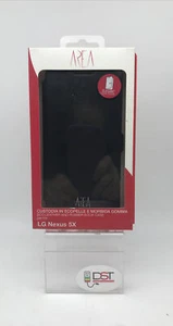 Cover case AREA a Libretto Per LG NEXUS 5X Rigida similpelle Nera - Foto 1 di 3