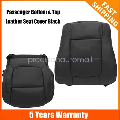 Cubierta de asiento de cuero negra para Ford Explorer XLT 2012 2014 inferior y superior del pasajero Foto 1 de 4