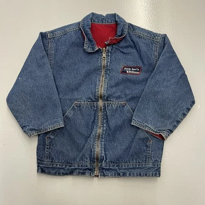 Chaqueta de moto reversible con cremallera completa vaquera Little Levis vintage niños 5 Foto 1 de 4