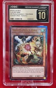 Yu-Gi-Oh! Droll & Lock Bird Alt Art RA02-EN006 Collector's Rare CGC Pristine 10! - Picture 1 of 3