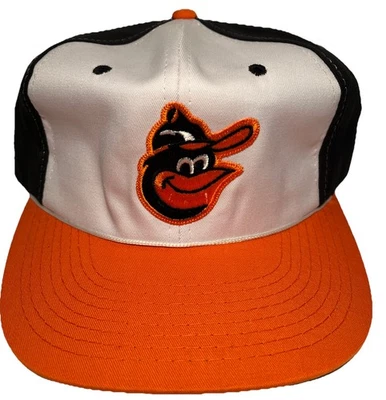 Vintage 80s Baltimore Oriole Baseball Sports Specialties Logo Snapback Hat, B217 - Image 1 of 4