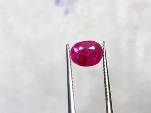 Rubí rosa rojizo natural de 1,30 quilates de Afganistán | Gema suelta | Calidad fina - Imagen 1 de 4