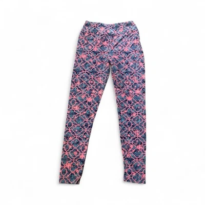 Leggings para mujer Luluroe, rosa, púrpura, azul estampado talla OS (talla única) Foto 1 de 3