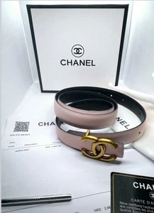 Cintura Chanel Rosa Pelle varie misure - Imagen 1 de 1