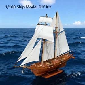 Barca a vela fai da te legno assemblaggio modellismo nave assemblaggio kit costruzione Halconwr - Foto 1 di 10