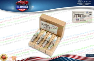⭐GENUINE⭐ Spark Plug 4pcs Santa Fe Sonata Tucson Forte Optima Sorento 1884511160 - Picture 1 of 5