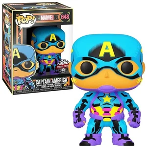 Funko POP! Marvel Captain America Blacklight #648 Vinyl Figure New - Picture 1 of 6