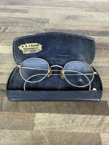 Vintage Ful Vue 1/10th 12K GF EyeGlass Frames & Case Gold Wire Rim Bausch & Lomb - Picture 1 of 7