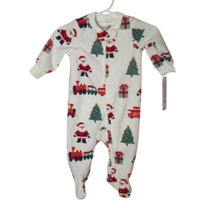 Carter's Infant Footed Christmas Sleeper Santa, Xmas Tree & Train, Size: Newborn - Picture 1 of 5