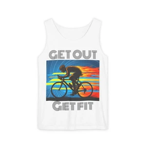 Tank Top, Get Out and Get Fit, Fitness Tank, Workout Top, Exercise Shirt, - Picture 1 of 33