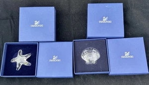 Swarovski SCS Crystal Member Starfish & Scallop Shell (renewal gifts). MIB - Picture 1 of 6