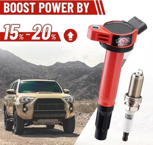 New 8 Ignition Coil & 8 Iridium Spark Plug For Toyota Sequoia Tundra Lexus UF487 - Picture 1 of 9
