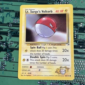 Lt. Surge's Voltorb 84/132 Gym Heroes Common Pokemon Card - Picture 1 of 4