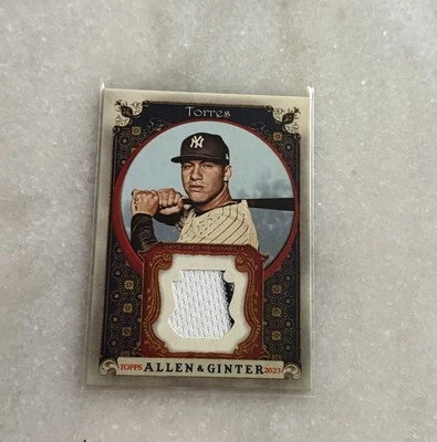 2023 TOPPS ALLEN & GINTER - RELICS GLEYBER TORRES #AGRB-GT (MEM) - Image 1 of 3