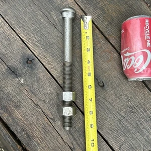 Perno de carro largo de 3/4” X 9” y 2 tuercas hexagonales, acero reutilizable salvamento - Imagen 1 de 14