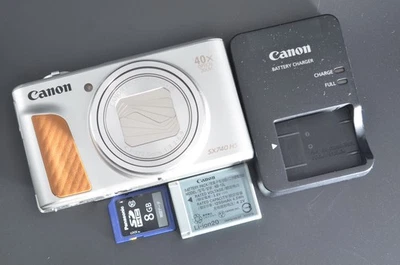 Canon PowerShot SX740 HS Compact Digital Camera 20.3MP Silver #F96 - Image 1 of 4