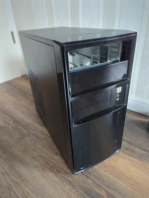 Computergehäuse - PC - Gehäuse - Midi Tower - schwarz - Front glänzend - Bild 1 von 4