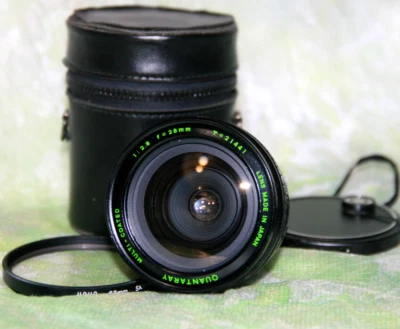 QUANTARAY 28mm f 2.8 LENS, MINOLTA MD  mount ( By SIGMA ) Carry Case+62mm Filter - Image 1 of 4