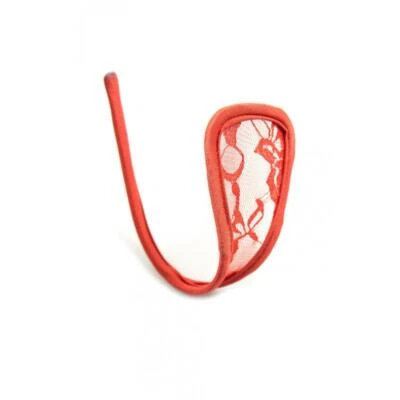 Sexy Damen C-String aus Spitze Unterwäsche Rot Einheitsgröße #UW458 - Bild 1 von 3