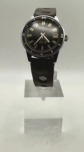RARE 1960s Vintage Mens Buler Beryllium Balance Jemaflex Diver 30ATM 35mm 21 J's - Picture 1 of 8