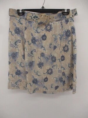 Falda Worthington Talla 14 Floral Corta Cinturón Floral Falda Foto 1 de 4