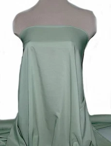 STRETCH POLYESTER FUTTER STOFF SALBEIGRÜN 45" BLUSEN ANZÜGE, - Bild 1 von 6