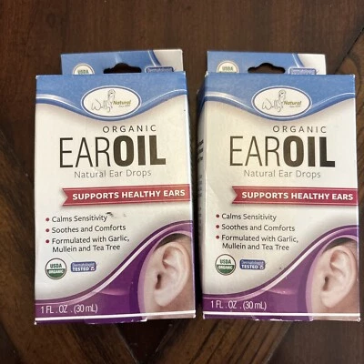 2 gotas de aceite orgánico natural Wally's soporte para oídos saludable 1 fl oz Foto 1 de 4