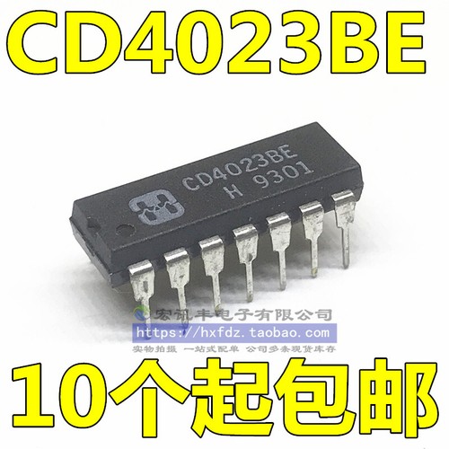 2PCS CD4023BE CD4023 TI DIP-14 DIP14 CMOS NAND Gates IC 14pin DIP new ...