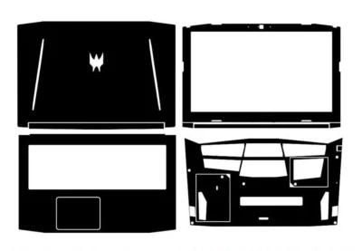 Carbon Vinyl Laptop Sticker Skin Guard for Acer Predator HELIOS 300 PH317 17.3" - Image 1 of 4