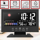 Led Digital Alarm Clock Snooze Calendar Thermometer Hygrometer Weather Display