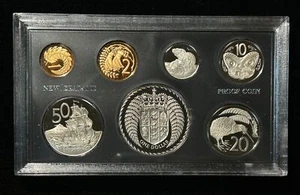 1973 New Zealand 7 Piece Proof Set, No Box - Picture 1 of 2
