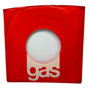 Gas Records Company Sleeve 45 RPM Vinyl Logo Red White - Picture 1 of 6