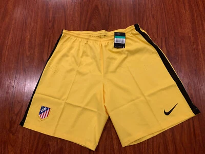 2015-16 Nike Hombres Atlético de Madrid Edición Amarilla Jugador Fútbol Camiseta Pantalones Cortos XL Foto 1 de 4