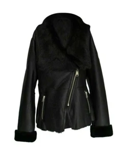 Women B3 Aviator 100% Real Sheepskin Shearling Leather Bomber Jacket - Picture 1 of 9