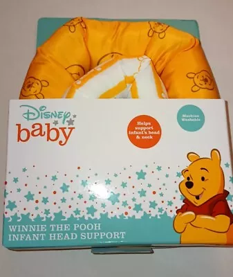 New Disney Baby Winnie The Pooh Infant Head Support Headrest Soft • 14.95$