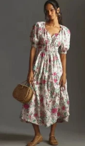 Anthropologie The Somerset Maxi Dress: Puff-Sleeve Edition Size XSP Floral - Picture 1 of 1
