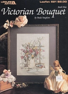 Kreuzstichmuster VICTORIAN BOUQUET Paula Vaughan Leisure Arts Faltblatt 521 - Bild 1 von 2