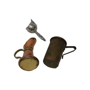 Vintage Copper Measuring Cup, Sugar Scuttle Scoop, Mini Copper Pitcher - Picture 1 of 5