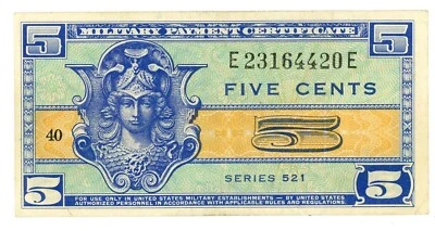 USA/Mpc ... P-M29(Series 521) ... 5 Cents ... ND(1954) ... CH*XF+*... Block # 40 - Image 1 of 2