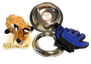 Sparky Pet Co Christmas Large Dog Gift Set, 5 Pieces: Toy, Bowl, Grooming - Picture 1 of 4