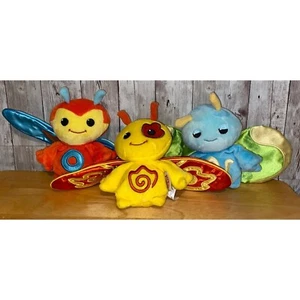 Ganz Webkinz Zumbuddy Zoro, Zeb & Zala 6" Butterfly Beanbag Peluche Set di 3 Giocattolo - Foto 1 di 8