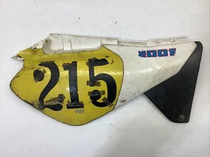 1991-1993 Yamaha WR200R Side Cover Right- Cracked- Tabs Good - Picture 1 of 12
